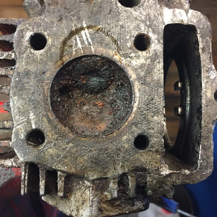 monkey bike before repaire engines4470